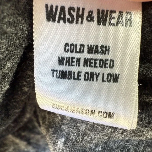 Buck Mason Men's Crewneck T-Shirt Lot of 2 Heather Charcoal Grey Size L USA - Picture 6 of 8